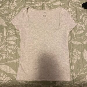 American Eagle Outfitters Heather Gray Short Sleeve Tee